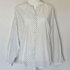 J. Crew Women's Dot Print Top